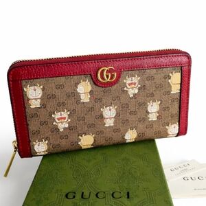 Gucci x Doraemon Limited Edition Long Zippy Wallet